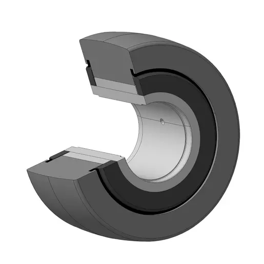 Produktfoto 1 von NTN Laufrolle Rollennachläufer, Wellen-Ø 52 mm, 31.5 kN 25 mm