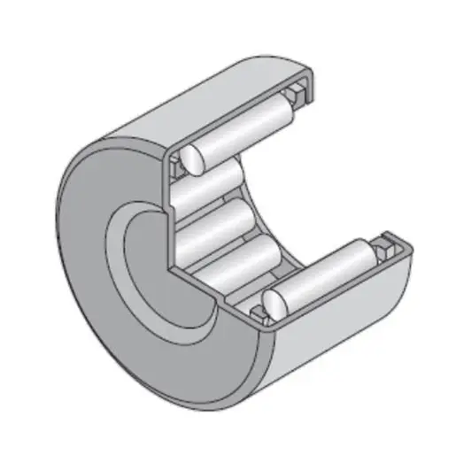 Produktfoto 1 von NTN Nadellager 1-reihig Nadellager mit gezogenem Becher Stahl 25.9 kN CN 4000rpm BK4020 / Außen-Ø 47 mm Außen-ø  52.5 kN