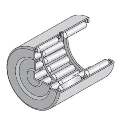 Produktfoto 1 von NTN Nadellager 2-reihig Nadellager mit gezogenem Becher Stahl 38.5 kN CN 5500rpm BK / Außen-Ø 37 mm Außen-ø  78.5 kN