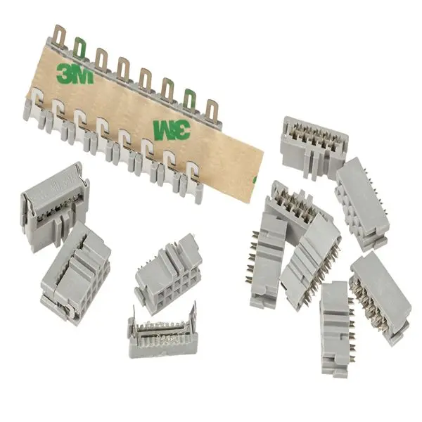 Produktfoto 1 von 3M 3000 IDC-Steckverbinder Buchse, 10-polig Draht / 2-reihig, Raster 2.54 mm