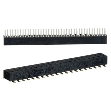 Produktfoto 1 von 3M 919 Leiterplattenleiste Gerade, 8-polig / 2-reihig, Raster 1.27 mm Raster Oberfläche, Unisoliert