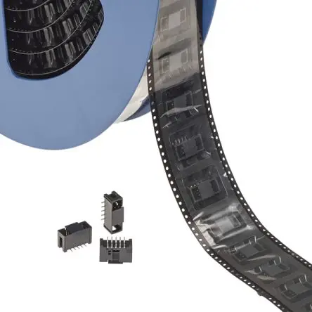 Produktfoto 1 von 3M 2500 Leiterplattenleiste gewinkelt, 10-polig / 2-reihig, Raster 2.54 mm Raster Oberfläche, Unisoliert