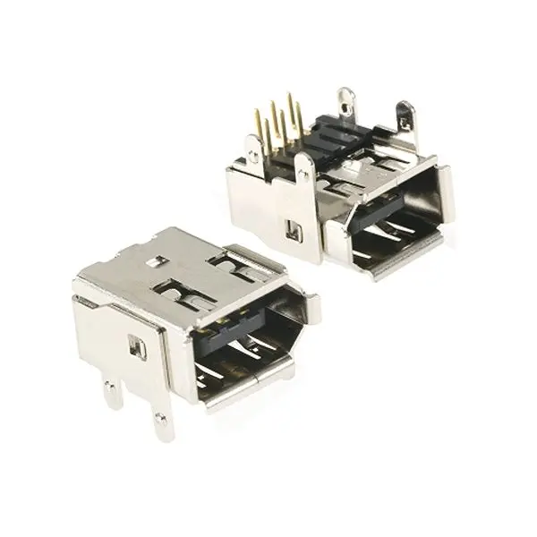 Produktfoto 1 von 3M Firewire- Steckverbinder 3E106, 6-polig, Horizontal, Platine Stecker