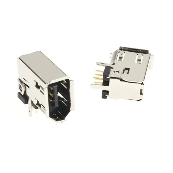 Produktfoto 1 von 3M Firewire- Steckverbinder 3E106, 6-polig, gewinkelt, Platine Stecker