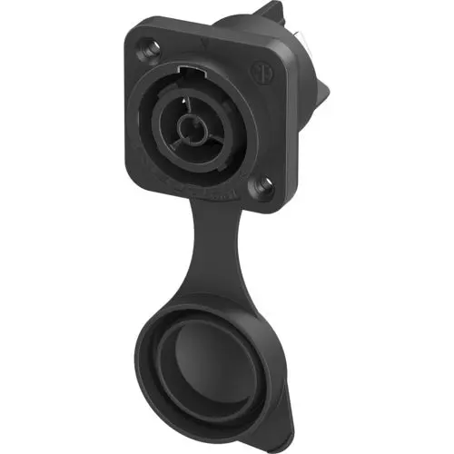 Produktfoto 1 von Neutrik Netzstecker und -steckdose Kabel 16A Polyamid, 250 V Schwarz Buchse, für Europa