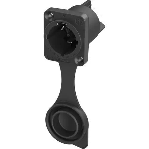 Neutrik Netzstecker und -steckdose Kabel 16A Polyamid, 250 V Schwarz Steckbar, für Europa