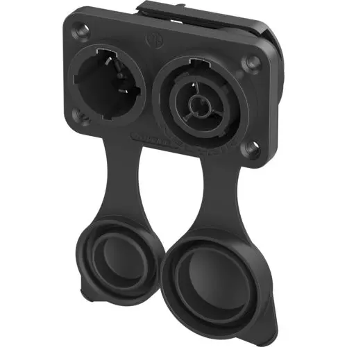 Produktfoto 1 von Neutrik Netzstecker und -steckdose Kabel 16A Polyamid, 250 V Schwarz Steckbar, für Europa