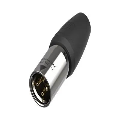 Produktfoto 1 von Neutrik 3-polig Kabel Stecker Gold Schwarz XLR-Steckverbinder, 50 V
