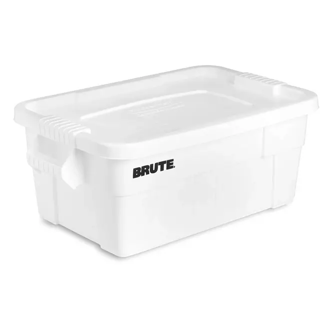 Produktfoto 1 von Rubbermaid Commercial Products BRUTE Lagerbehälter Tragbar Weiß, 10.7 Zoll x 419.1 mm x 706.12 mm
