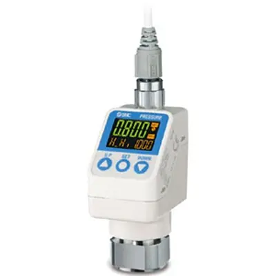 Produktfoto 1 von SMC 1-poliger Umschalter ISE71 Digitaldruck Druckschalter, 24 V, 0 MPa → 10 bar