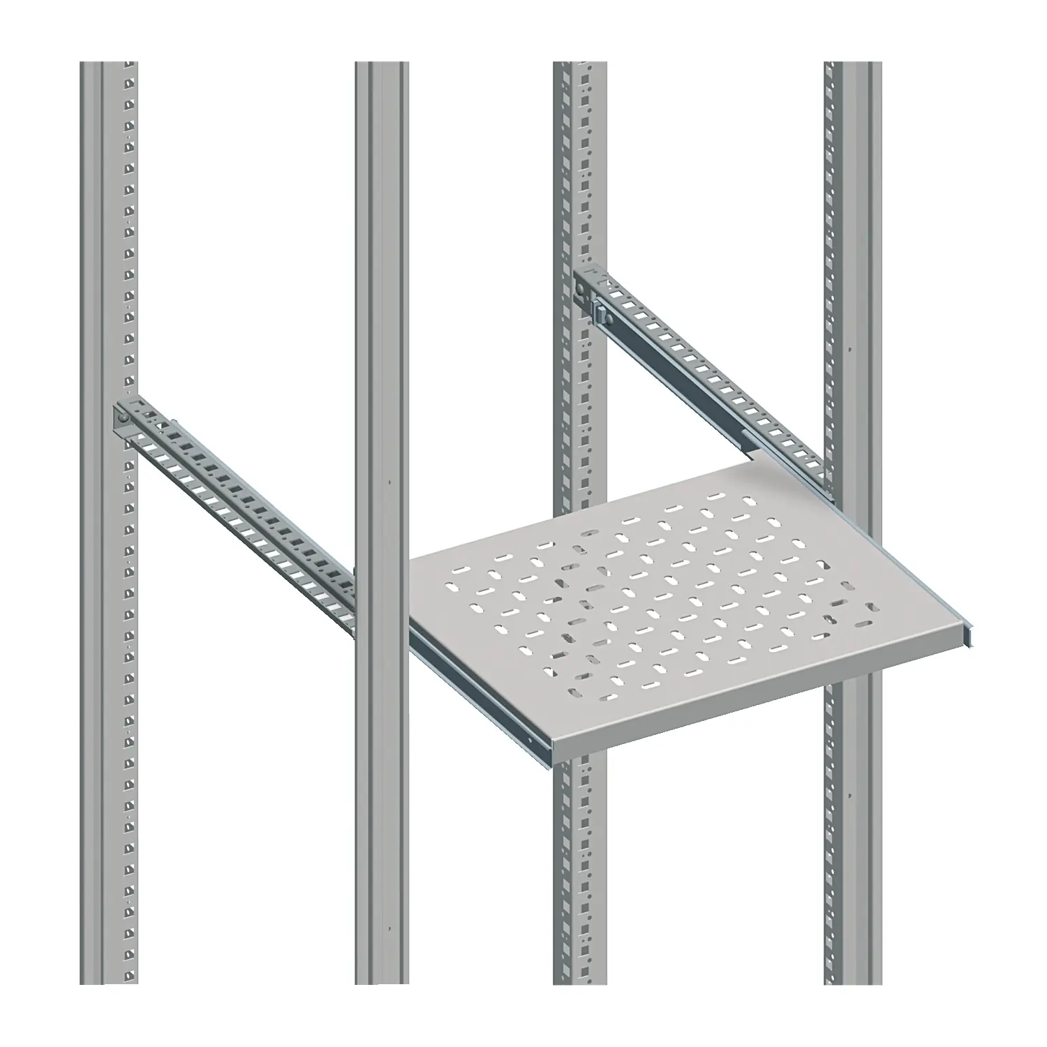 Produktfoto 1 von Schneider Electric Teleskopschiene, Stahl, PanelSeT, 25kg max., 16.5 mm breit, 500 mm hoch, 500 mm tief