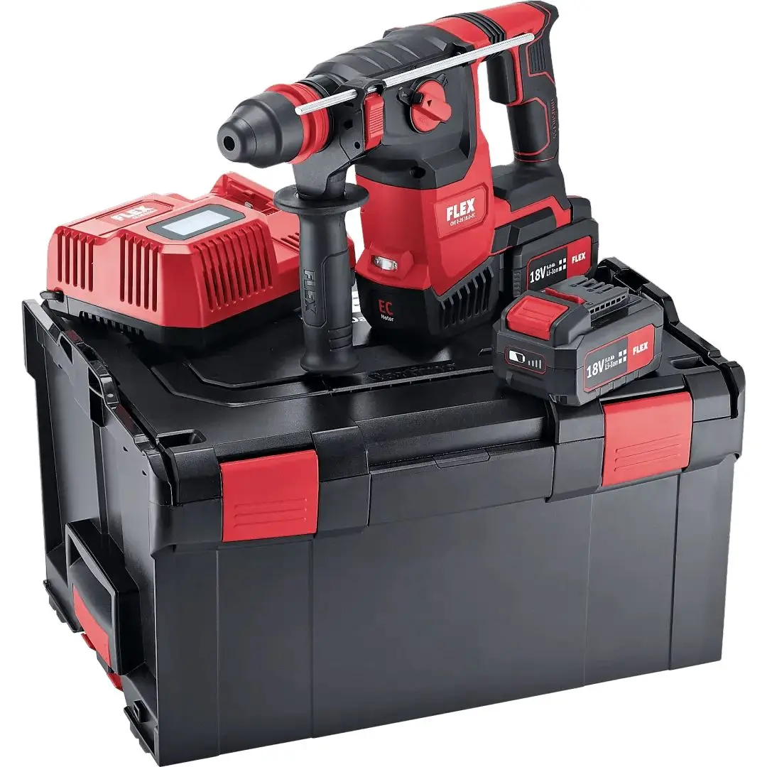 Produktfoto 1 von Flex CHE Li-Ion Akku Bohrhammer 18V Bürstenlos 5 → 8Ah