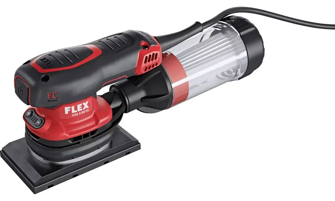 Produktfoto 1 von Flex 468924 OSE 2-80 EC Set Mit Leitung-, 130 mm Schleifplatte Bürstenlos, 2.0 mm Schwingkreis-Ø