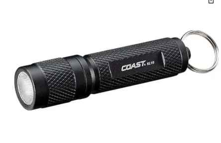 Produktfoto 1 von Coast Taschenlampe Schlüsselanhänger LED Schwarz, 100 lm / KL, 6.35 cm