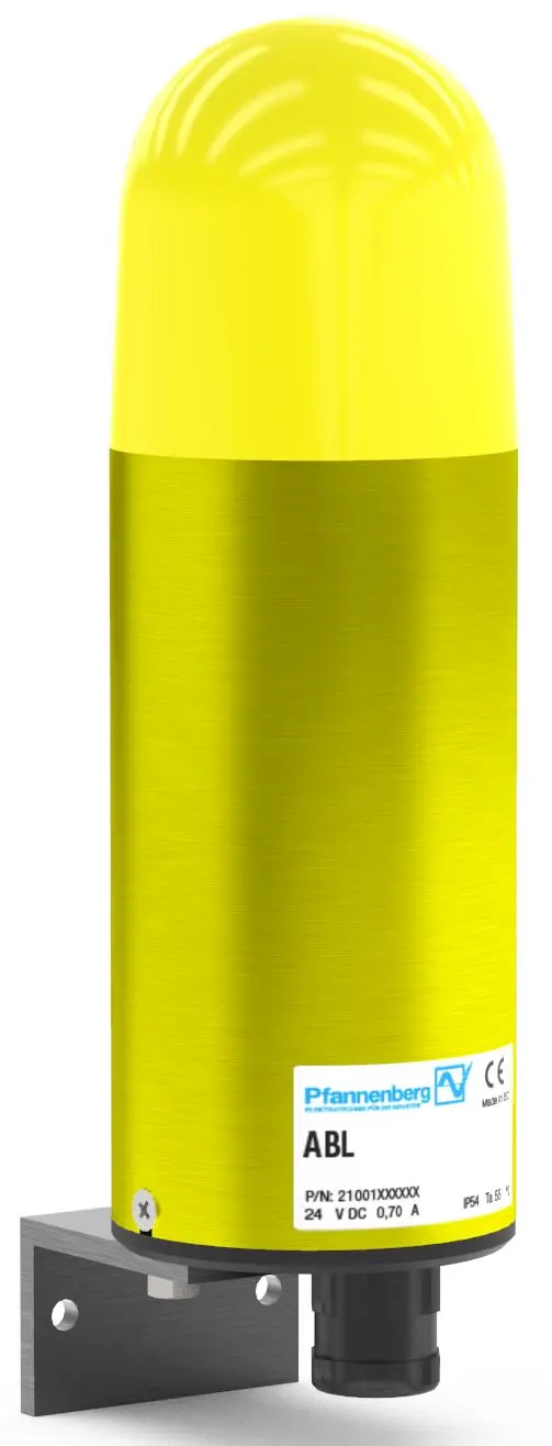 Produktfoto 1 von Pfannenberg Visual Signaling Devices ABS Xenon Signalturm Blink-Licht Gelb, 24 V DC