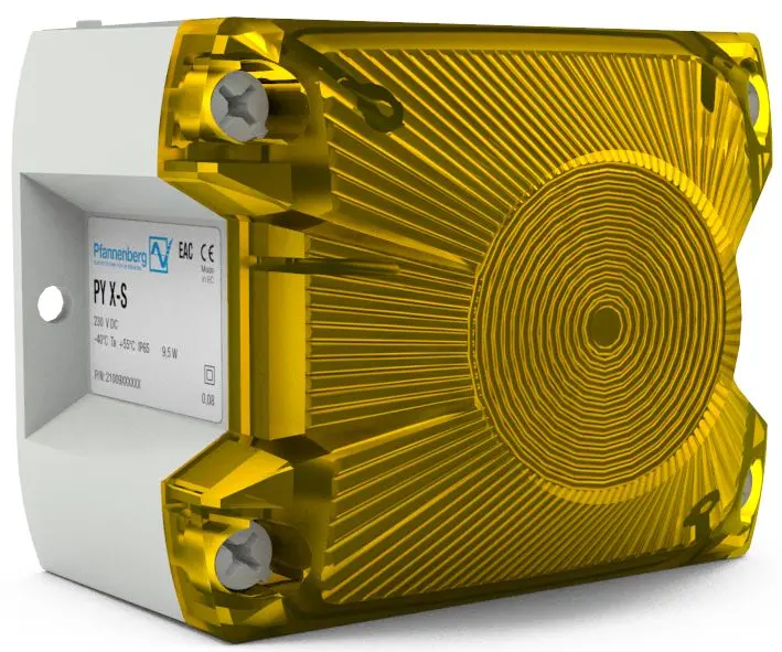 Produktfoto 1 von Pfannenberg PY X-S-05 Xenon Blinkend Signalleuchte Gelb, 24 V DC