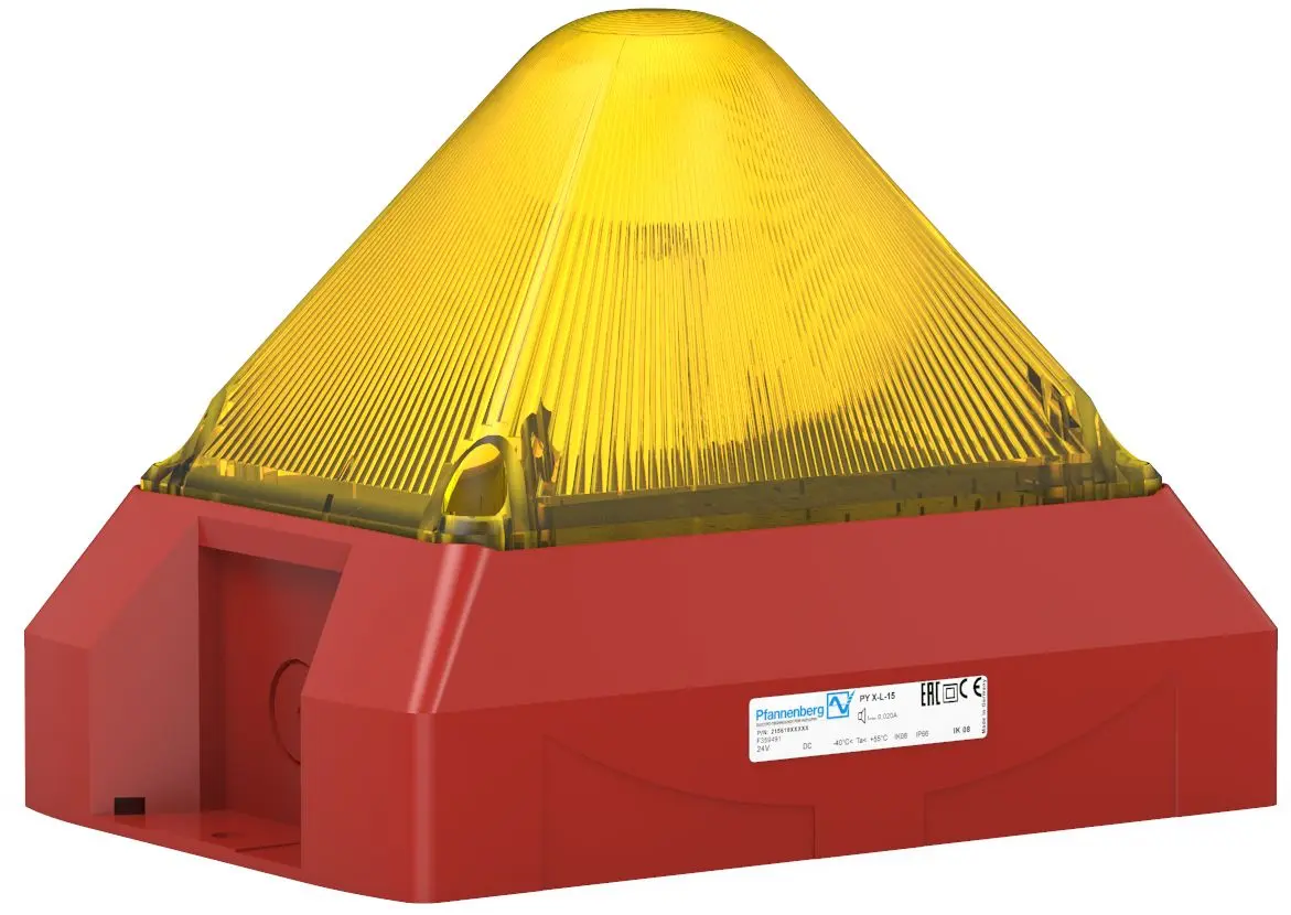 Produktfoto 1 von Pfannenberg PY X-L-15 LED Blinkend Signalleuchte Gelb, 24 V AC