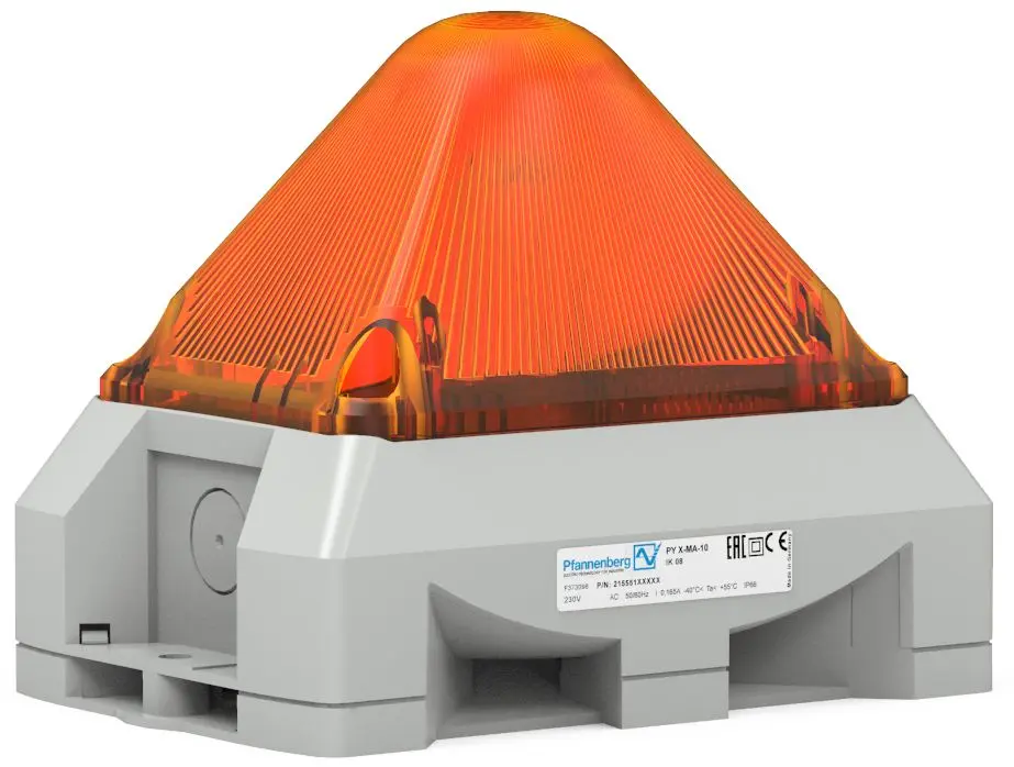 Produktfoto 1 von Pfannenberg PY X Dauer-Licht Signalleuchte Orange, 12 → 48 V DC