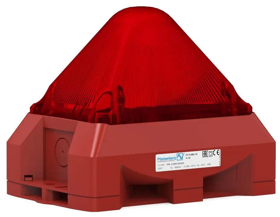 Produktfoto 1 von Pfannenberg PY X Blink-Licht Signalleuchte Rot, 230 V AC