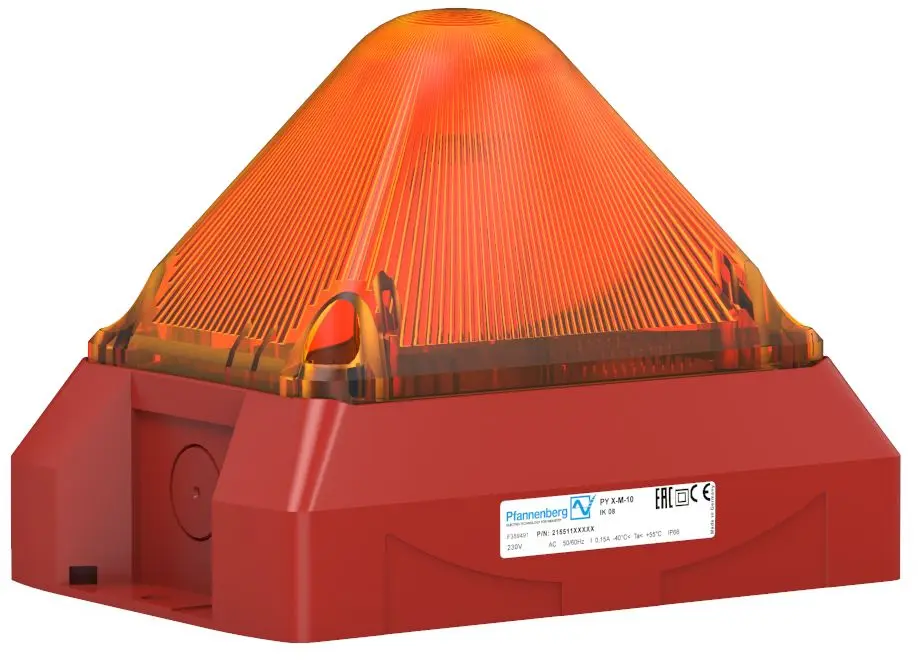 Produktfoto 1 von Pfannenberg PY X-M-10 Xenon Blinkend Signalleuchte Orange, 24 V DC