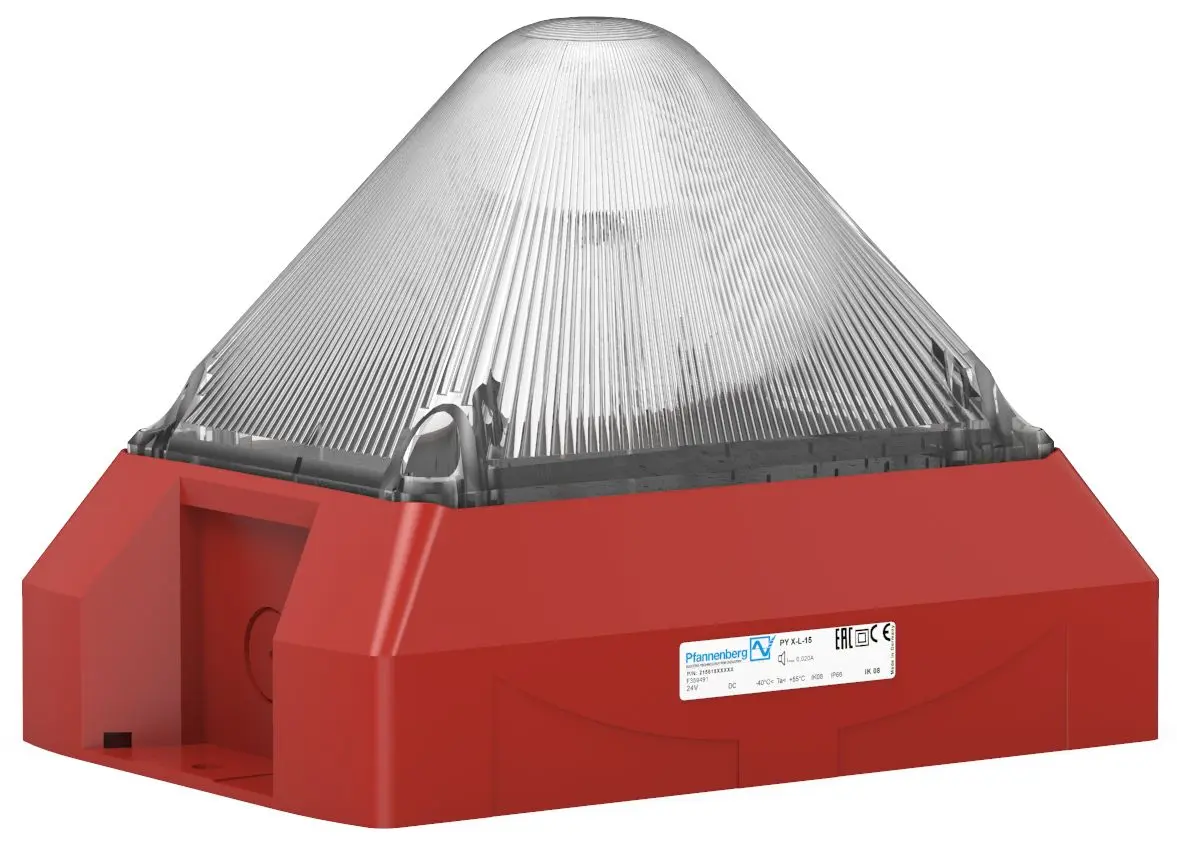 Produktfoto 1 von Pfannenberg PY X-L-15 LED Blinkend Signalleuchte Klar, 24 V DC