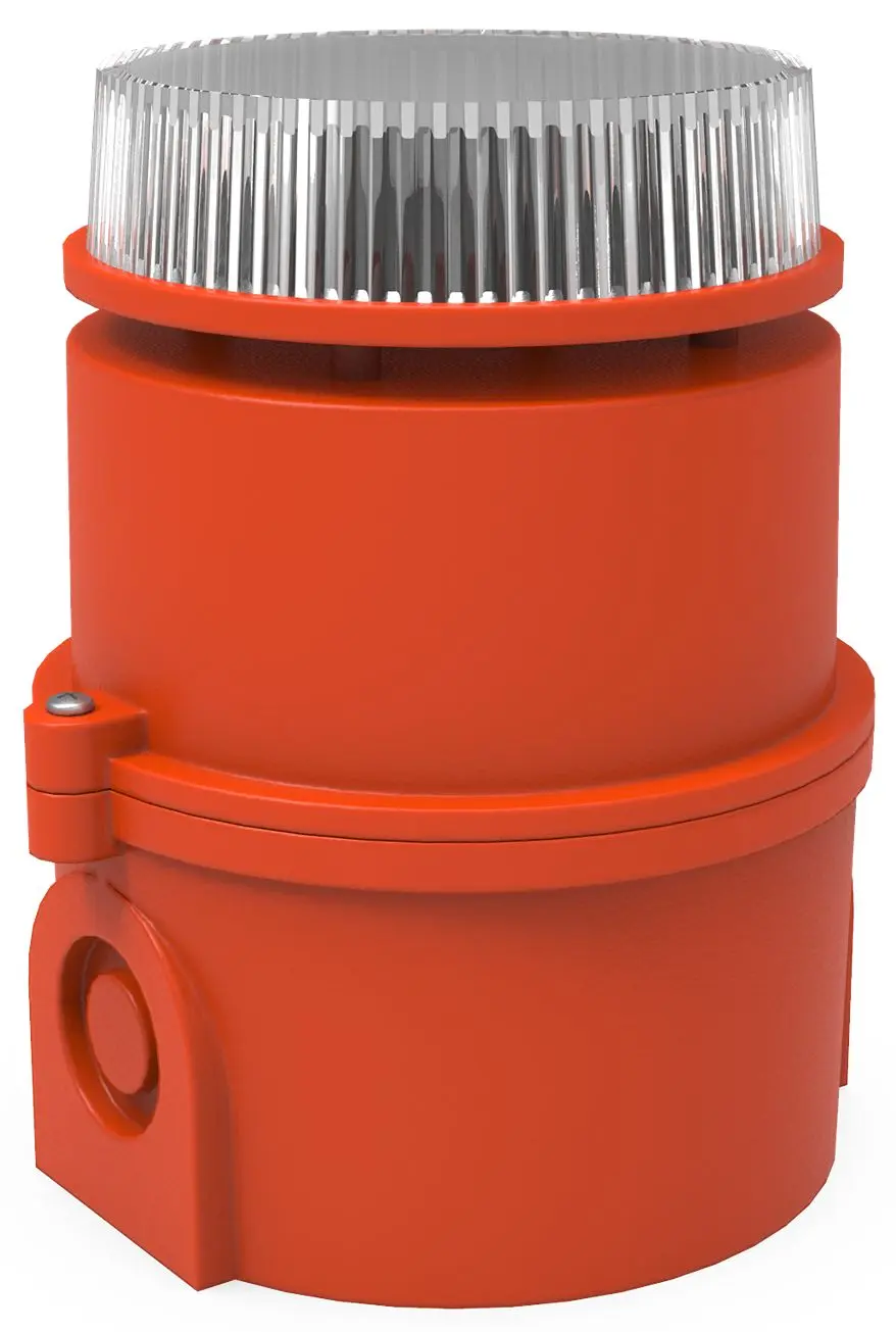 Produktfoto 1 von Pfannenberg ISM, Blinkend-Licht Signalleuchte 24V dc Gelb IP65 Seitlich / 102 dB 105 dB @ 1m