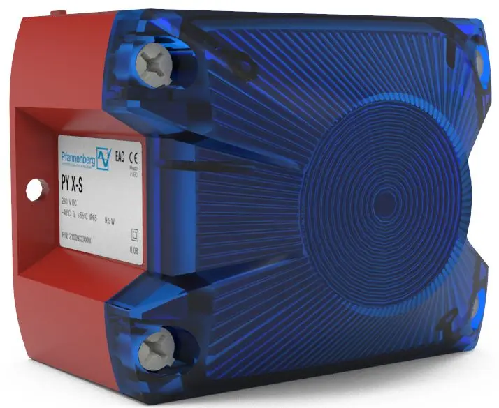 Produktfoto 1 von Pfannenberg PY X-S-05 Xenon Blinkend Signalleuchte Blau, 230 V AC