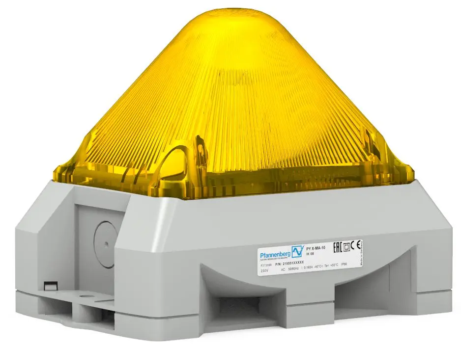 Produktfoto 1 von Pfannenberg PY X Dauer-Licht Signalleuchte Gelb, 12 → 48 V DC