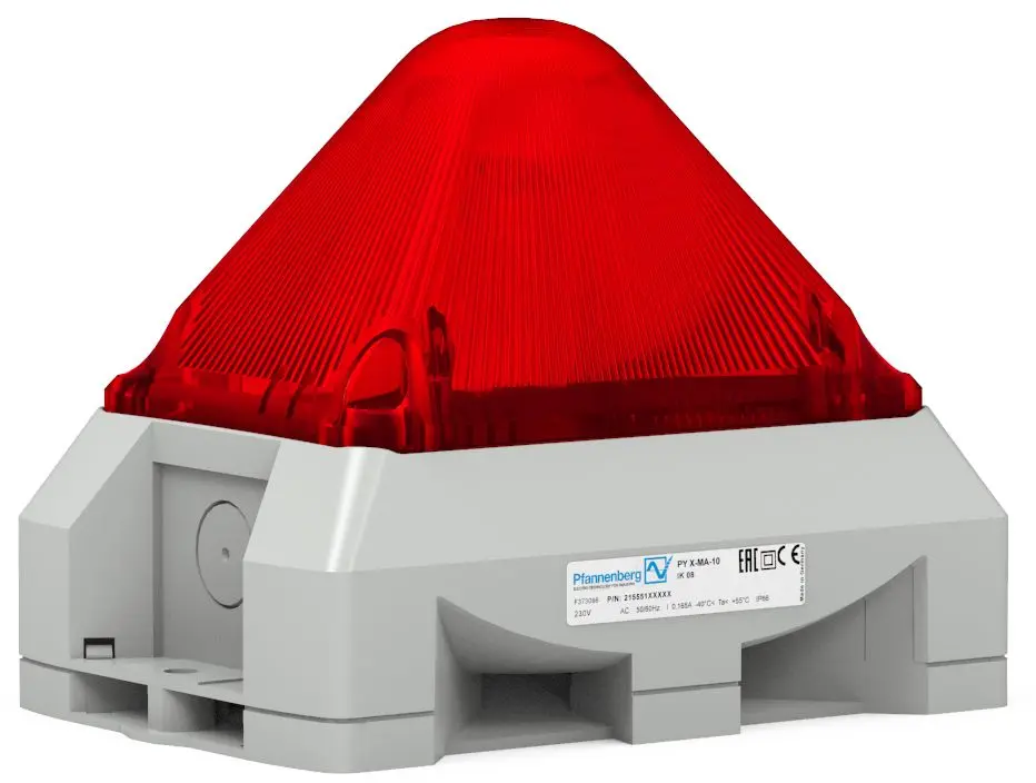 Produktfoto 1 von Pfannenberg PY X Dauer-Licht Signalleuchte Rot, 12 → 48 V DC