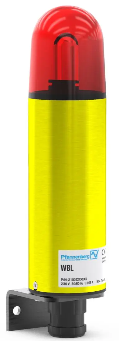 Produktfoto 1 von Pfannenberg Visual Signaling Devices WBS Xenon Signalturm Blink-Licht Rot, 24 V DC