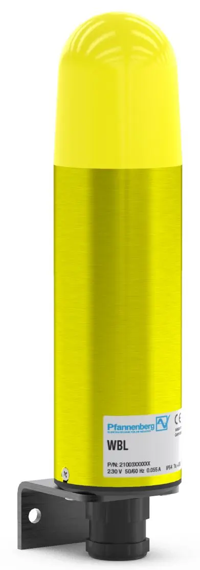 Produktfoto 1 von Pfannenberg Visual Signaling Devices WBS Xenon Signalturm Blink-Licht Gelb, 24 V DC