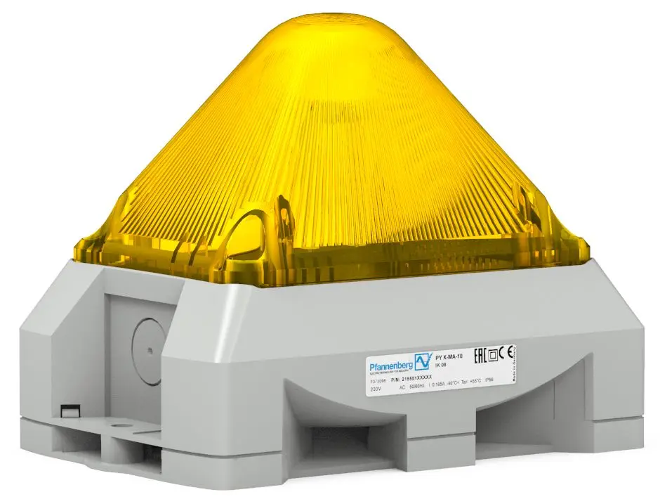 Produktfoto 1 von Pfannenberg PY X Blink-Licht Signalleuchte Gelb, 12 V DC, 24 V DC, 48 V D/C