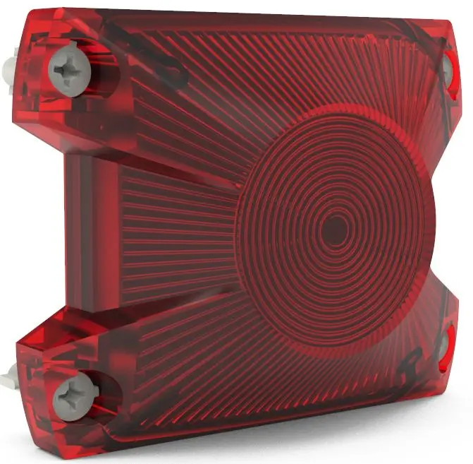Produktfoto 1 von Pfannenberg PYRA LED Signalleuchte 3-stufig Linse Rot +