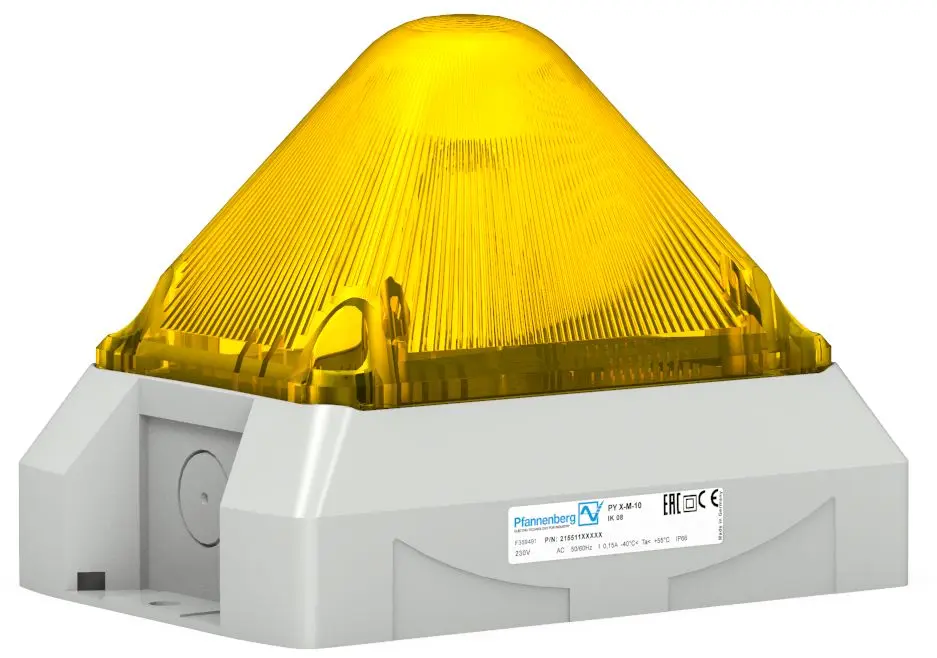 Produktfoto 1 von Pfannenberg PY X-M-10 Xenon Blinkend Signalleuchte Gelb, 24 V DC