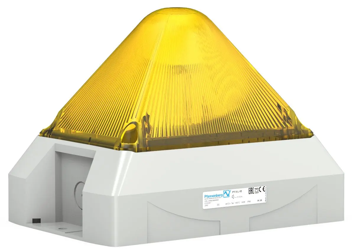 Produktfoto 1 von Pfannenberg PY X-L-15 LED Blinkend Signalleuchte Gelb, 24 V AC