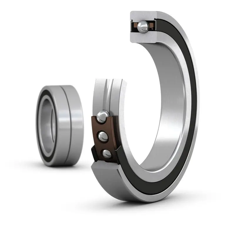 Produktfoto 1 von SKF Schrägkugellager 1-reihig Einteilige innere und äußere Ringe, Innen-Ø 55 mm / Außen-Ø 100 mm Außen-ø , Breite 21 mm
