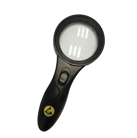 Bernstein Lupe Typ Lupe 5x-fach Beleuchtet Ø 62 mm 2 x AAA