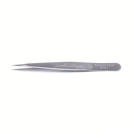Produktfoto 1 von Bernstein Edelstahl Pinzette, 85mm, Spitze Kurz Antimagnetisch