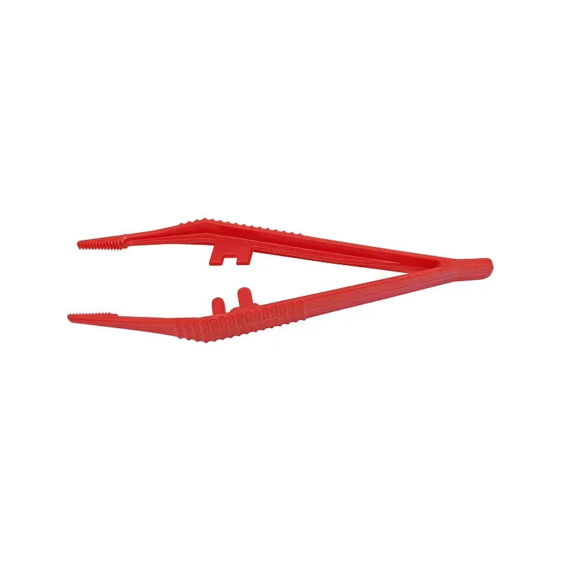 Produktfoto 1 von Bernstein 05-0030 Kunststoff glasfaserverstärkt Pinzette, 130 mm Abgewinkelt, Spitze Geriffelt