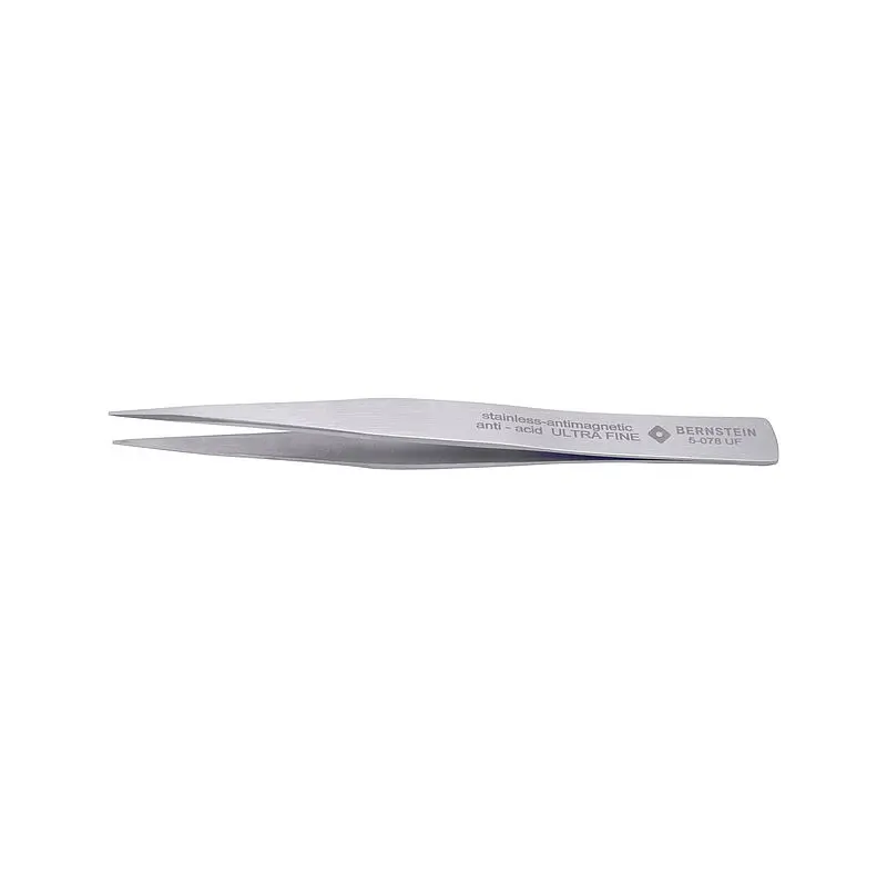 Produktfoto 1 von Bernstein 5-078-UF Edelstahl Pinzette, 130 mm Gerade, Spitze Gerade
