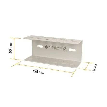 Produktfoto 1 von Bernstein Stahlblech Pinzette, 125mm 1-teilig ESD-Sicherheit