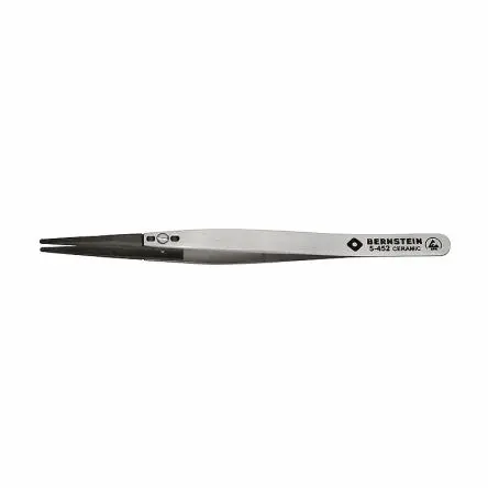 Produktfoto 1 von Bernstein Kunststoff glasfaserverstärkt Pinzette, 125mm, Spitze Abgerundet Antimagnetisch ESD-Sicherheit
