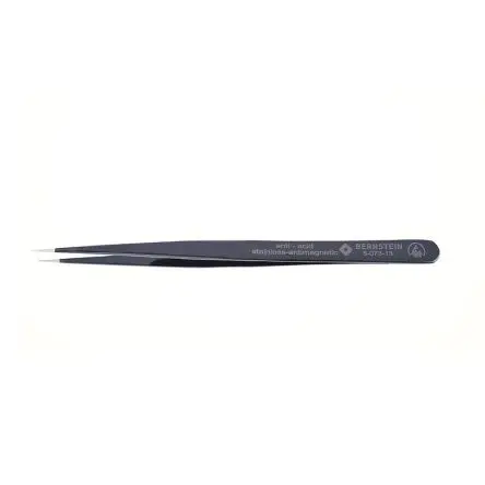 Produktfoto 1 von Bernstein Edelstahl Pinzette, 140mm, Spitze Spitz Antimagnetisch ESD-Sicherheit