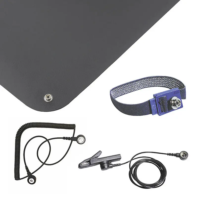 Produktfoto 1 von Bernstein ESD-Erdungszubehör Antistatisches Service-Kit Druckknopf EN 61340-5-1 konform