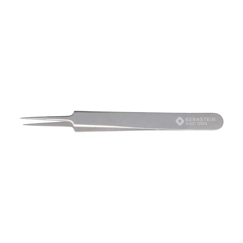 Bernstein 5-031 Titan Pinzette, 110 mm Gerade, Spitze Sehr fein Antimagnetisch