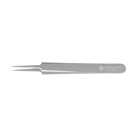 Produktfoto 1 von Bernstein Edelstahl Pinzette, 110mm, Spitze Spitz Antimagnetisch ESD-Sicherheit