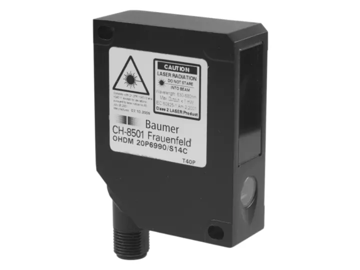 Produktfoto 1 von Baumer Rechteckig Optischer Sensor, Hintergrundunterdrückung, Bereich 210 → 1500 mm, NPN Ausgang,