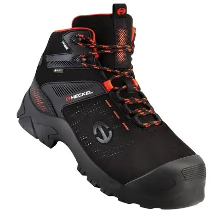 Heckel 67343, Unisex, Sicherheitsstiefel Schwarz mit Videosignal-Schutzkappe, Größe 45 10.5