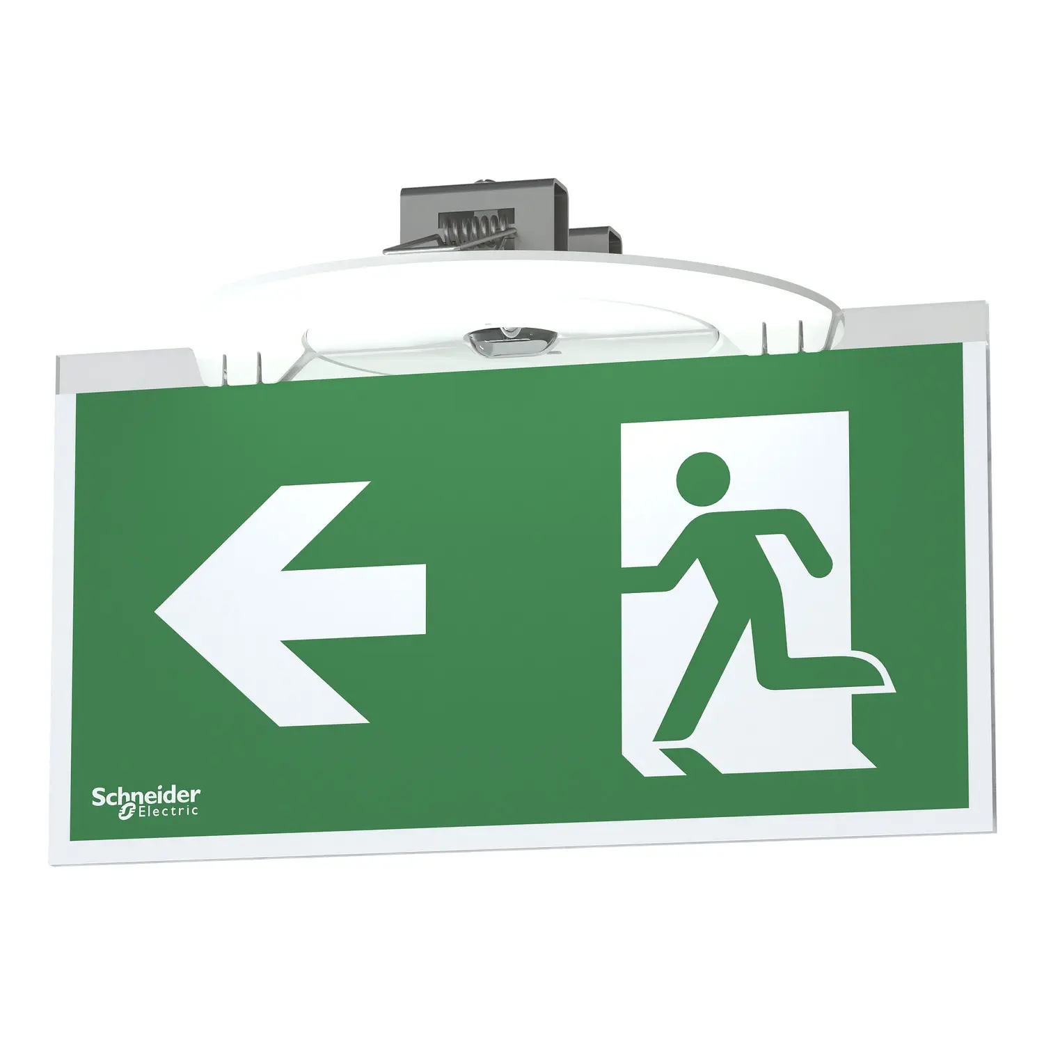 Produktfoto 1 von Schneider Electric LED Notausgangkennzeichnung, 230V / 700 mW 45 lm, 18cm x 23 cm x 32 mm, IP42