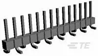 Produktfoto 1 von TE Connectivity AMPMODU Headers Leiterplattenleiste Vertikal, 9-polig / 1-reihig, Raster 2.54 mm Raster Platine,